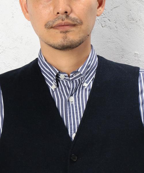 green label relaxing（グリーンレーベルリラクシング）の「KT H/SPUN ベスト（ベスト・メンズ・グレー/ダークブラウン/ネイビー・SMALL/MEDIUM/LARGE/X-LARGE）」の21枚目の写真