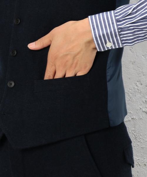 green label relaxing（グリーンレーベルリラクシング）の「KT H/SPUN ベスト（ベスト・メンズ・グレー/ダークブラウン/ネイビー・SMALL/MEDIUM/LARGE/X-LARGE）」の14枚目の写真