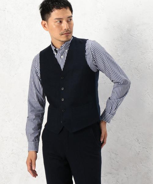 green label relaxing（グリーンレーベルリラクシング）の「KT H/SPUN ベスト（ベスト・メンズ・グレー/ダークブラウン/ネイビー・SMALL/MEDIUM/LARGE/X-LARGE）」の15枚目の写真