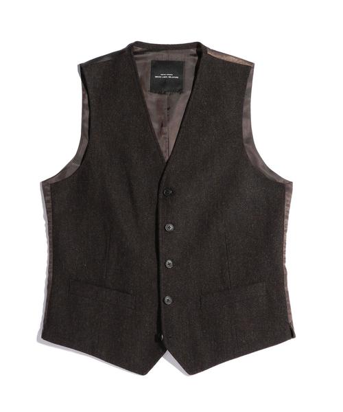 green label relaxing（グリーンレーベルリラクシング）の「KT H/SPUN ベスト（ベスト・メンズ・グレー/ダークブラウン/ネイビー・SMALL/MEDIUM/LARGE/X-LARGE）」の9枚目の写真