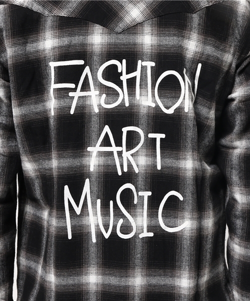 VENCEEXCHANGE（ヴァンスエクスチェンジ）の「バックプリントチェックシャツ（シャツ/ブラウス・メンズ・レッド/ブラック・LARGE/MEDIUM/SMALL）」の9枚目の写真