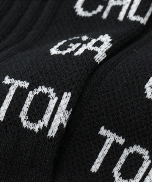 CHUBBYGANG（チャビーギャング）の「ロゴデザインクルーソックス（ソックス/靴下・キッズ・ブラック/ホワイト/レッド・16/19/22）」の6枚目の写真