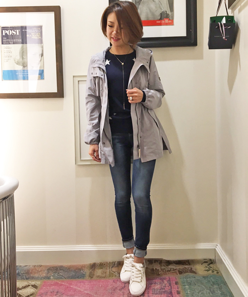 HILFIGER DENIM（ヒルフィガーデニム）の「ミリタリーパーカ（モッズコート・レディース・カーキ/グレー/ネイビー・X-SMALL/SMALL/LARGE/MEDIUM）」の15枚目の写真