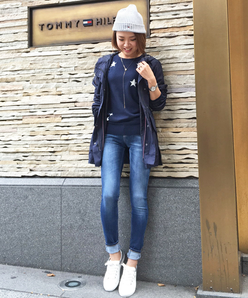 HILFIGER DENIM（ヒルフィガーデニム）の「ミリタリーパーカ（モッズコート・レディース・カーキ/グレー/ネイビー・X-SMALL/SMALL/LARGE/MEDIUM）」の16枚目の写真