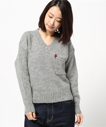 HYSTERIC GLAMOUR | DEVIL WOMAN刺繍 プルオーバー(ニット/セーター)