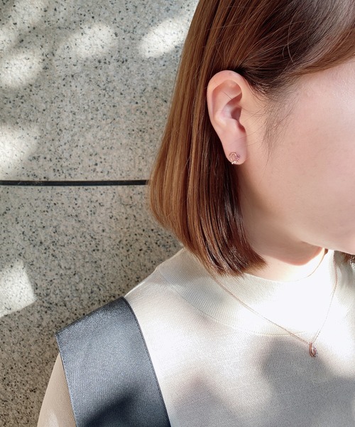 BLOOM(ブルーム)の「シルバー キュービックジルコニア しずく ネックレス BLOOM/ブルーム(ネックレス・レディース・ピンク・35cm)」の14枚目の写真