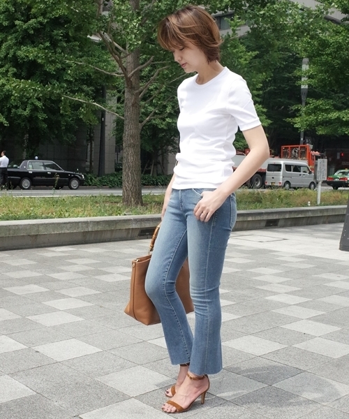 Deuxieme Classe（ドゥーズィエムクラス）の「GIZA フライスTシャツ◆（Tシャツ/カットソー・レディース・ブラック/ホワイト・38/36）」の16枚目の写真