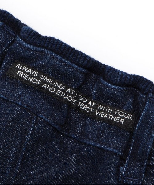 BREEZE（ブリーズ）の「デニムニットタックパンツ 10分丈（その他パンツ・キッズ・ブルー/ネイビー・95/80/90/110/130/150/100/120/140/160）」の6枚目の写真