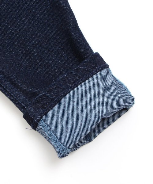BREEZE（ブリーズ）の「デニムニットタックパンツ 10分丈（その他パンツ・キッズ・ブルー/ネイビー・95/80/90/110/130/150/100/120/140/160）」の5枚目の写真