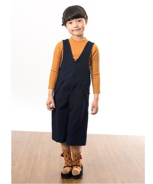 apres les cours(アプレレクール)の「ワイドリブTシャツ(Tシャツ/カットソー・キッズ・チャコール/アイボリー/カーキ/ピンク/キャメル・80/90/140/100/120/130/110)」の10枚目の写真