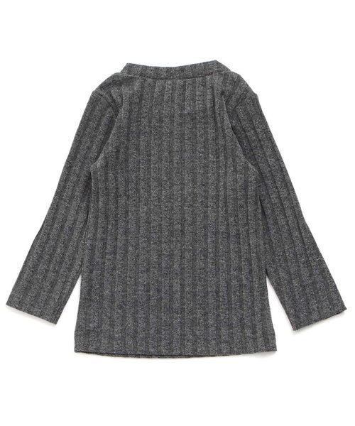 apres les cours(アプレレクール)の「ワイドリブTシャツ(Tシャツ/カットソー・キッズ・チャコール/アイボリー/カーキ/ピンク/キャメル・80/90/140/100/120/130/110)」の6枚目の写真