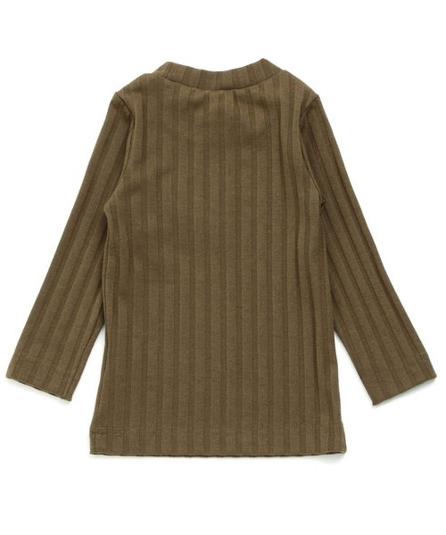 apres les cours(アプレレクール)の「ワイドリブTシャツ(Tシャツ/カットソー・キッズ・チャコール/アイボリー/カーキ/ピンク/キャメル・80/90/140/100/120/130/110)」の17枚目の写真