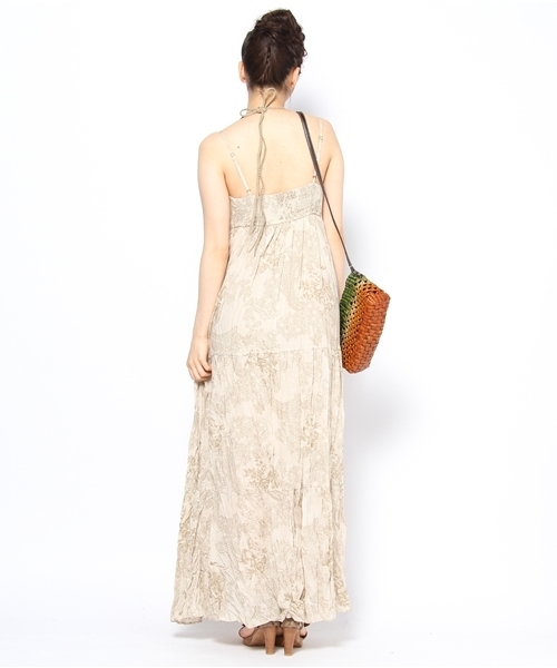goa(ゴア)の「ZOZOタウン限定 花柄ペイズリーマキシOP(ノベルティカゴbag付)(ワンピース・レディース・アイボリー/ブラウン/ベージュ・FREE)」の5枚目の写真