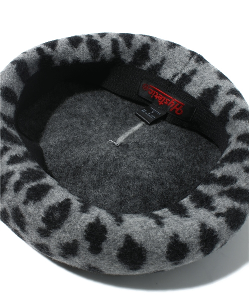 HYSTERIC MINI(ヒステリックミニ)の「mini face leopard ベレー帽(ハンチング/ベレー帽・キッズ・グレー/ベージュ/ピンク・SMALL/MEDIUM/LARGE)」の7枚目の写真