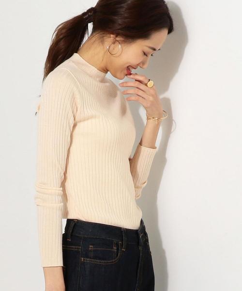 Jewel Changes（ジュエルチェンジズ）の「★JOC PE/W/NY/AC リブプルオーバー（ニット/セーター・レディース・ブラック/グレー/レッド/ナチュラル・FREE）」の3枚目の写真