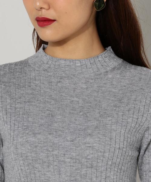Jewel Changes（ジュエルチェンジズ）の「★JOC PE/W/NY/AC リブプルオーバー（ニット/セーター・レディース・ブラック/グレー/レッド/ナチュラル・FREE）」の9枚目の写真