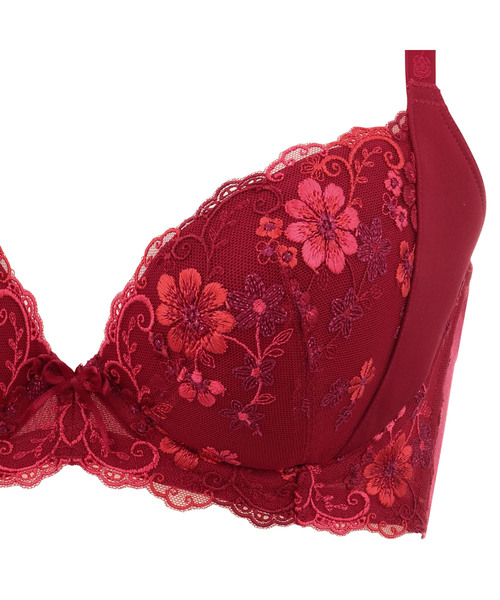 Triumph（トリンプ）の「天使のブラ スリムライン454　ブラジャー1【ABCカップ】TR454 WHU1（ブラジャー・レディース・レッド・A70/A75/B65/B70/B75/B80/C65/C70/C75/C80/C85）」の5枚目の写真