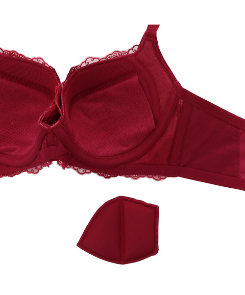 Triumph（トリンプ）の「天使のブラ スリムライン454　ブラジャー1【ABCカップ】TR454 WHU1（ブラジャー・レディース・レッド・A70/A75/B65/B70/B75/B80/C65/C70/C75/C80/C85）」の7枚目の写真