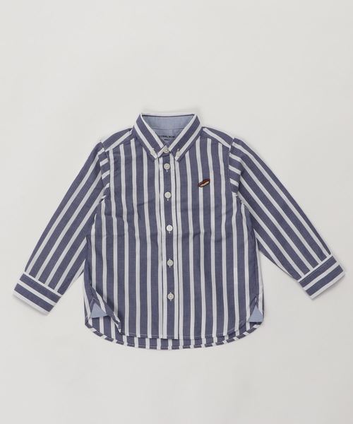 GLOBAL WORK（グローバルワーク）の「【キッズ】ムジガラアソートシャツ長袖/776086（シャツ/ブラウス・キッズ・ネイビー/ブルー/ホワイト/ブラック・LARGE/SMALL/X-LARGE/XX-LARGE/MEDIUM）」の15枚目の写真
