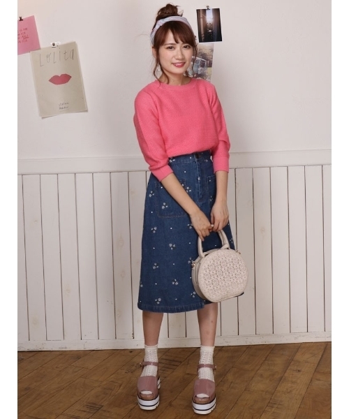 dazzlin（ダズリン）の「ヴィンテージライクデニムスカート（デニムスカート・レディース・インディゴブルー/その他/その他1・MEDIUM/SMALL）」の7枚目の写真