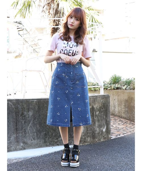 dazzlin（ダズリン）の「ヴィンテージライクデニムスカート（デニムスカート・レディース・インディゴブルー/その他/その他1・MEDIUM/SMALL）」の8枚目の写真