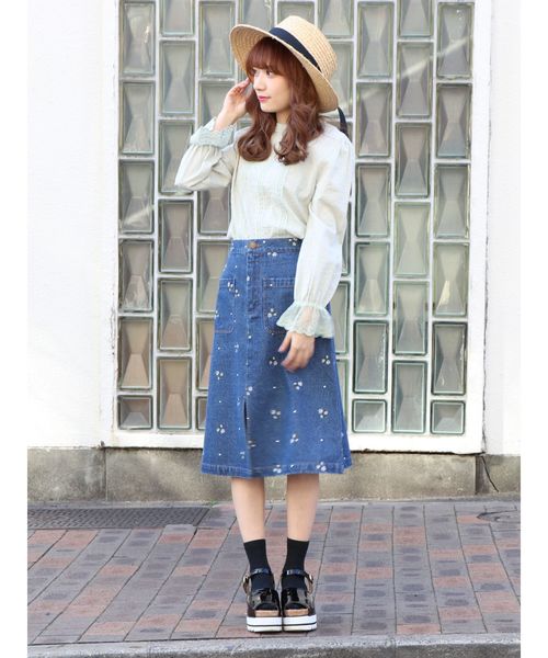 dazzlin（ダズリン）の「ヴィンテージライクデニムスカート（デニムスカート・レディース・インディゴブルー/その他/その他1・MEDIUM/SMALL）」の11枚目の写真