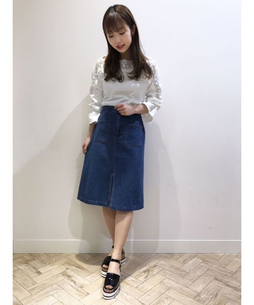 dazzlin（ダズリン）の「ヴィンテージライクデニムスカート（デニムスカート・レディース・インディゴブルー/その他/その他1・MEDIUM/SMALL）」の14枚目の写真