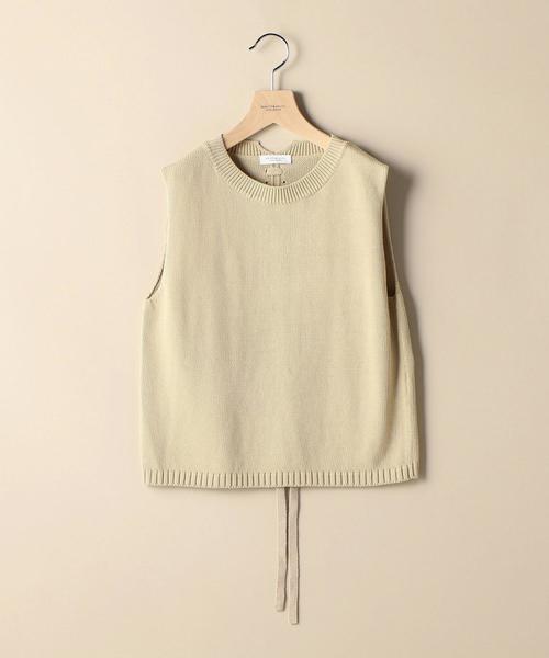 BEAUTY&YOUTH UNITED ARROWS（ビューティーアンドユースユナイテッドアローズ）の「BY∴ コットンレースアップノースリーブニット（ニット/セーター・レディース・ブラック/ナチュラル/ケリー・FREE）」の21枚目の写真