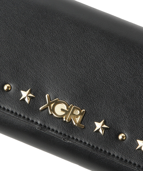 X-girl（エックスガール）の「STAR STUDDED PURSE（財布・レディース・ブラック/ベージュ/ピンク・ONE SIZE）」の7枚目の写真