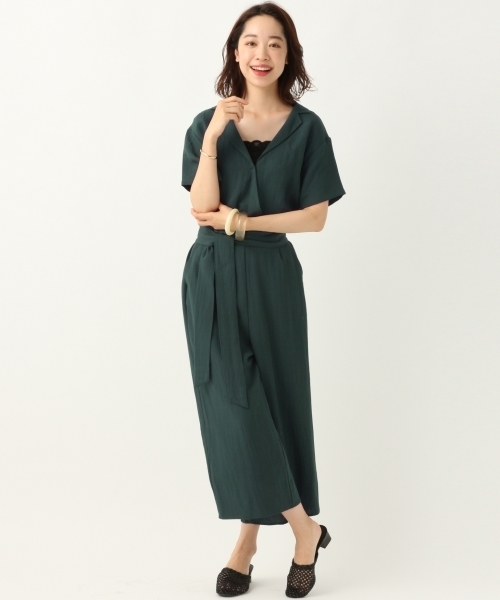 A part by（アパートバイ）の「RyNyカイキンサロペットSS 　798507（サロペット/オーバーオール・レディース・ダークグリーン/ベージュ/ベージュ系その他/ブルー系その他・FREE）」の4枚目の写真