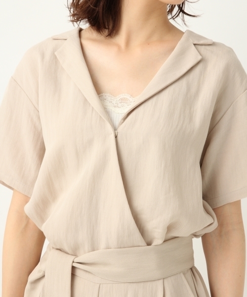 A part by（アパートバイ）の「RyNyカイキンサロペットSS 　798507（サロペット/オーバーオール・レディース・ダークグリーン/ベージュ/ベージュ系その他/ブルー系その他・FREE）」の13枚目の写真