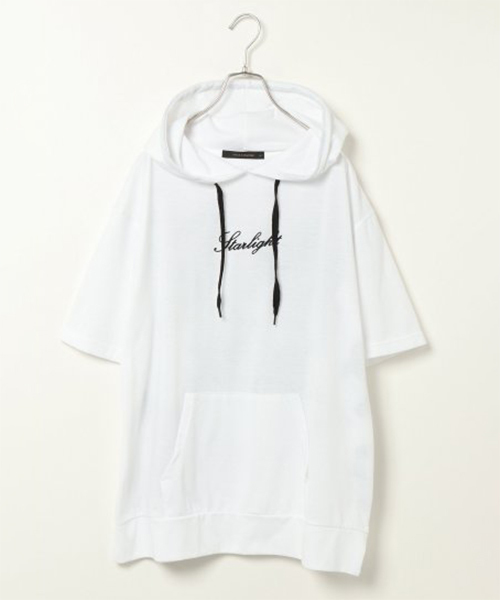 VENCEEXCHANGE(ヴァンスエクスチェンジ)の「天竺バックロゴBIGパーカー(パーカー・メンズ・ホワイト/ブラック/イエロー・M/L)」の2枚目の写真