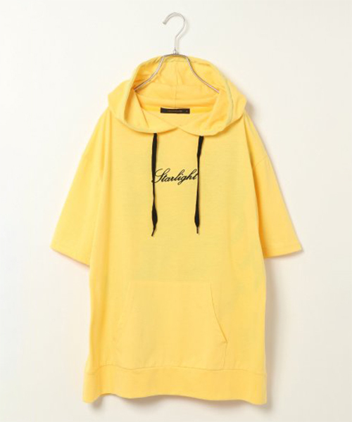 VENCEEXCHANGE(ヴァンスエクスチェンジ)の「天竺バックロゴBIGパーカー(パーカー・メンズ・ホワイト/ブラック/イエロー・M/L)」の1枚目の写真