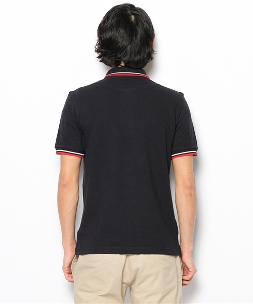FRED PERRY（フレッドペリー）の「FRED PERRY イギリス製:゛M12N゛ ツインティップ ポロ（ポロシャツ・メンズ・ネイビー/ピンク/ブラック/チャコールグレー・MEDIUM/LARGE/SMALL）」の7枚目の写真