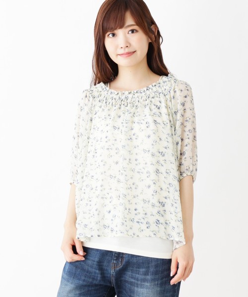 grove（グローブ）の「シフォンブラウス セット（その他トップス・レディース・オフホワイト/ピンク/イエロー/ブルー/グリーン・02/03）」の6枚目の写真