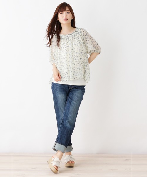 grove（グローブ）の「シフォンブラウス セット（その他トップス・レディース・オフホワイト/ピンク/イエロー/ブルー/グリーン・02/03）」の15枚目の写真