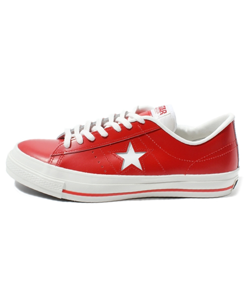 CONVERSE（コンバース）の「ONE STAR J/ワンスター Ｊ（スニーカー・メンズ・レッド・4.5/5/5.5/6/6.5/7/7.5/8/8.5/9/9.5/10.5）」の2枚目の写真