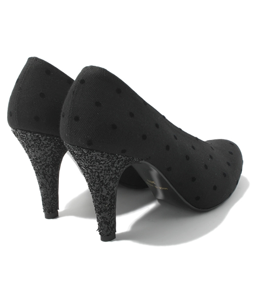 JETEE（ジュテ）の「【JETEE】グリッターヒールドットパンプス（パンプス・レディース・ブラック/ベージュ・24.5cm/23.5cm/24.0cm/23.0cm）」の5枚目の写真