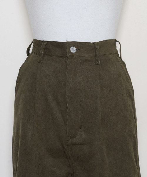 shopnikoniko(ショップニコニコ)の「サンディングスエードワイドパンツ(その他パンツ・レディース・ブラック/ベージュ/カーキ/ボルドー・フリー)」の8枚目の写真