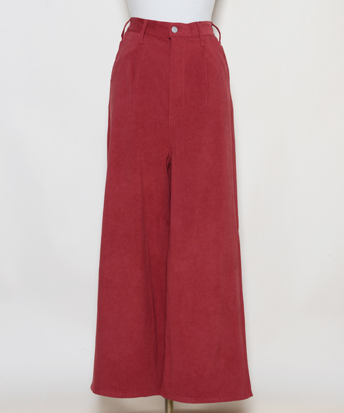 shopnikoniko(ショップニコニコ)の「サンディングスエードワイドパンツ(その他パンツ・レディース・ブラック/ベージュ/カーキ/ボルドー・フリー)」の17枚目の写真