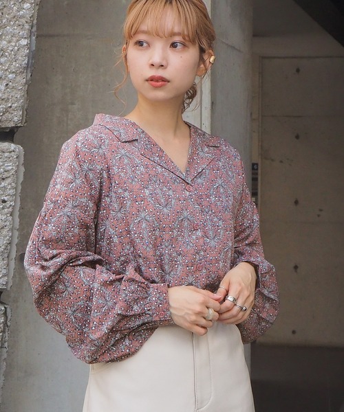 tiptop(ティップトップ)の「【web限定アイテム】ボリューム開襟ブラウス(シャツ/ブラウス・レディース・ブラック/オフホワイト/キナリ/ブルー/スモークピンク/ベージュ/グレー・FREE)」の13枚目の写真