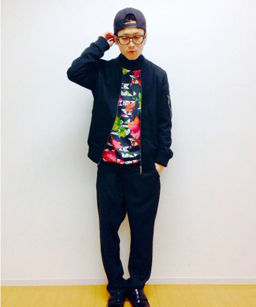 WEGO(ウィゴー)の「WEGO/コットンレーヨンMA-1(ミリタリージャケット・メンズ・ブラック/カーキ/ブルー・MEDIUM/LARGE)」の17枚目の写真