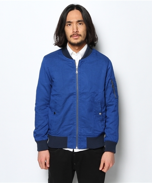 WEGO(ウィゴー)の「WEGO/コットンレーヨンMA-1(ミリタリージャケット・メンズ・ブラック/カーキ/ブルー・MEDIUM/LARGE)」の9枚目の写真