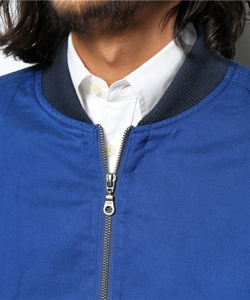 WEGO(ウィゴー)の「WEGO/コットンレーヨンMA-1(ミリタリージャケット・メンズ・ブラック/カーキ/ブルー・MEDIUM/LARGE)」の5枚目の写真