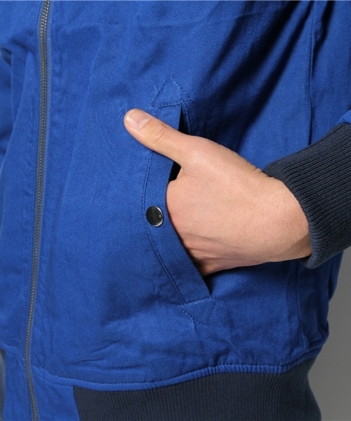 WEGO(ウィゴー)の「WEGO/コットンレーヨンMA-1(ミリタリージャケット・メンズ・ブラック/カーキ/ブルー・MEDIUM/LARGE)」の7枚目の写真