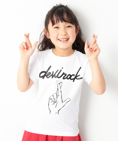 devirock（デビロック）の「namiiiiコラボ プリント半袖Tシャツ（Tシャツ/カットソー・キッズ・ホワイト系その他/ブラック系その他/グレー系その他/ホワイト系その他2/ブラック系その他2/グレー系その他2・80ｃｍ/90cm/110cm/100cm/120cm/130cm/140cm/150cm/160cm）」の3枚目の写真