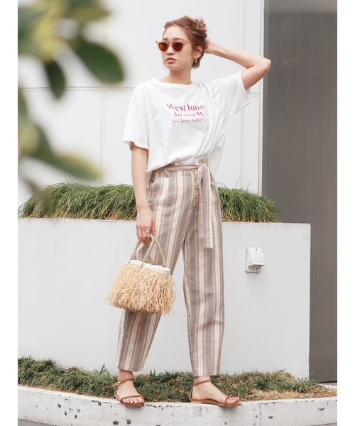 Ungrid（アングリッド）の「ロゴショートTee（Tシャツ/カットソー・レディース・オフホワイト/ブラック/イエロー・FREE）」の8枚目の写真