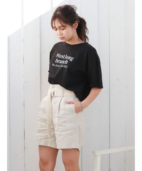 Ungrid（アングリッド）の「ロゴショートTee（Tシャツ/カットソー・レディース・オフホワイト/ブラック/イエロー・FREE）」の10枚目の写真