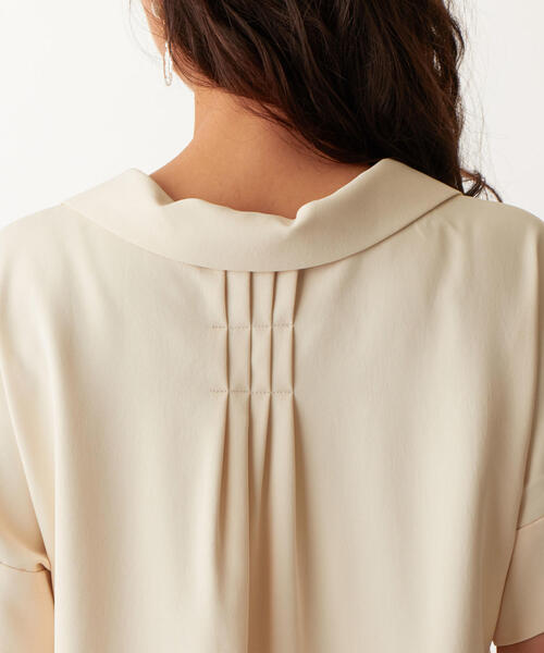 EMMEL REFINES（エメルリファインズ）の「〔ハンドウォッシャブル〕FC HW バックタックワンピース（ホワイト）（ワンピース・レディース・オフホワイト・M/S）」の10枚目の写真