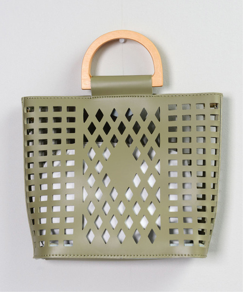 shopnikoniko（ショップニコニコ）の「メッシュバッグ（ショルダーバッグ・レディース・グリーン/ホワイト/ブラック/ベージュ・フリー）」の11枚目の写真